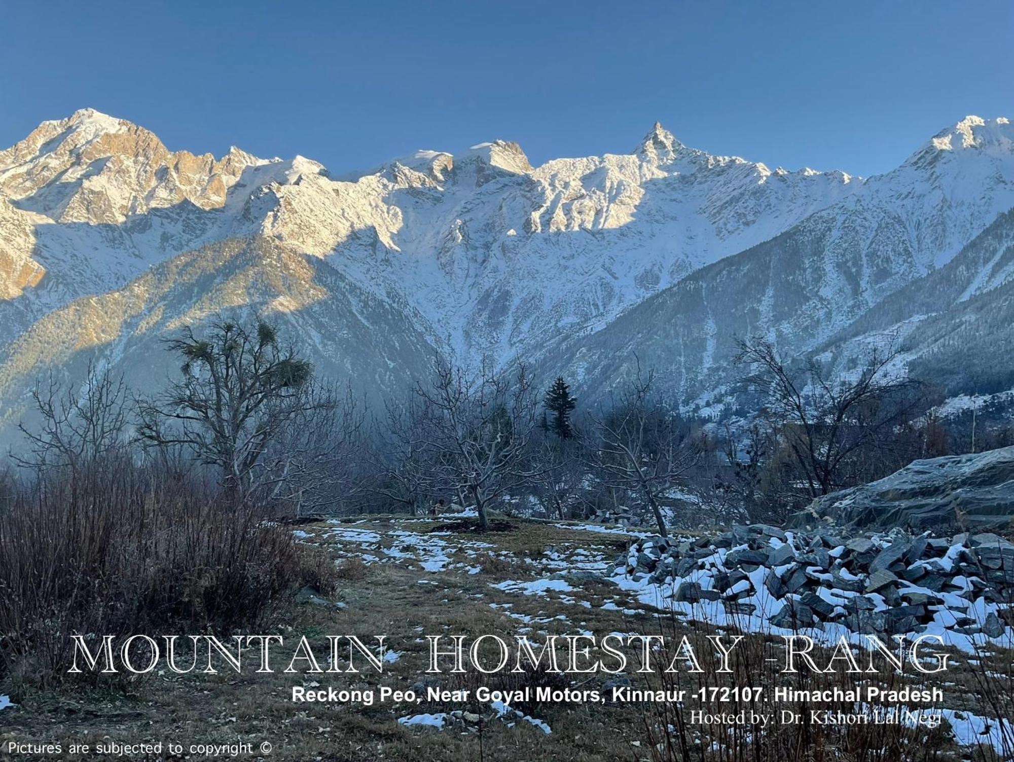 Mountain Home Stay -Rang, At Reckong Peo - Kalpa, Near Goyal Motors, Way To Petrol Pump At Itbp Quarters 외부 사진